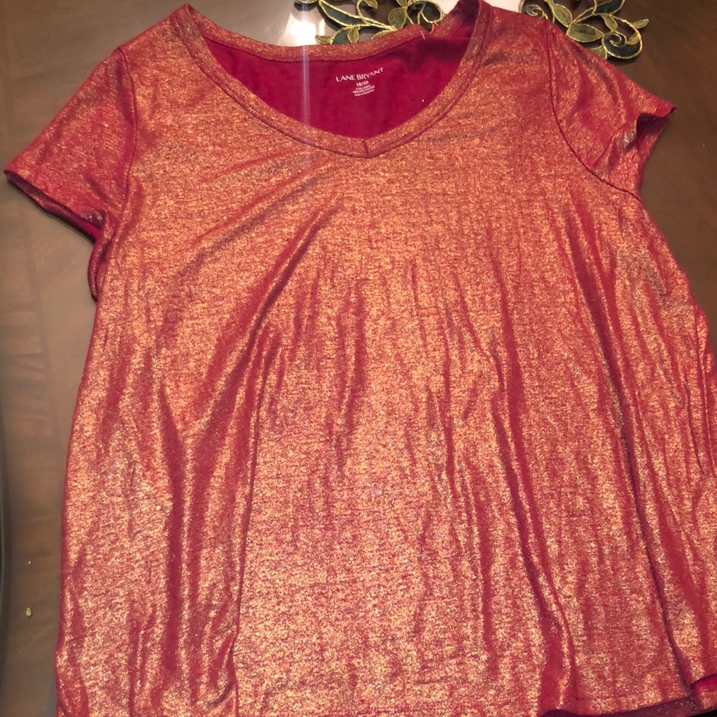 Brand New Lane Bryant Dazzling Maroon Top